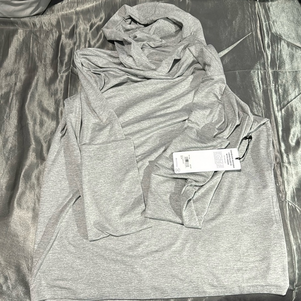 Men ALO YOGA Conquer Reform Long Sleeve with Hood